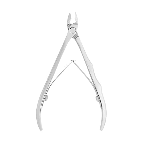 Staleks EXPERT 20 Cuticle Nippers 8 mm ? Inclined Blades with Protrusion ? Compact Straight Handles for Small Hands