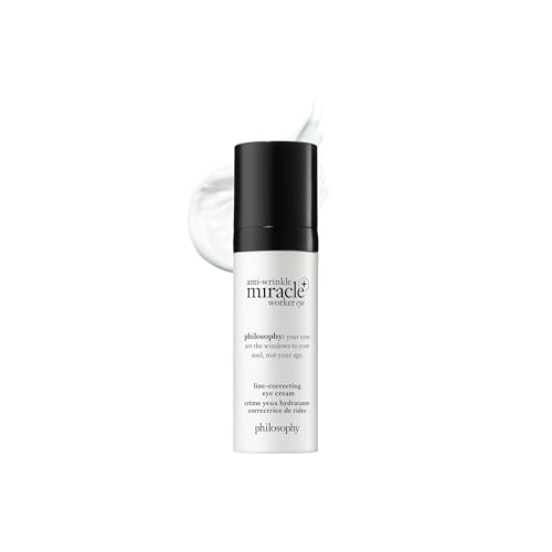 philosophy anti-wrinkle miracle worker line-correcting eye cream - with vitamin C & coconut oil - smoothes the skin around eyes & reduces dark circles - 0.5 fl oz