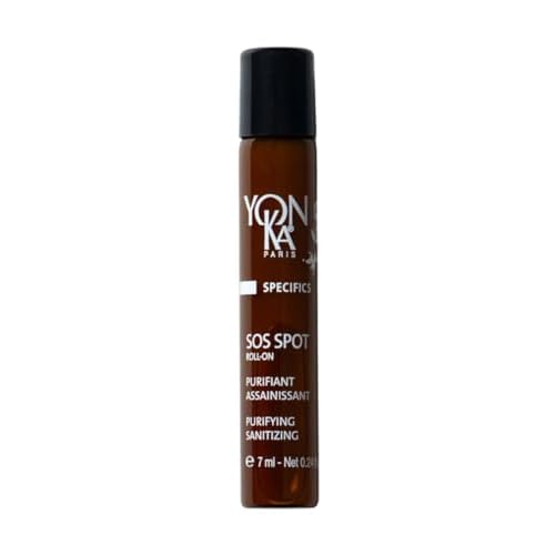 Yon-Ka SOS Spot Roll-On | Targeted Blemish Treatment for Pimples and Breakouts | Soothes and Purifies Skin | Alcohol-Free | Travel Size 0.24 fl oz