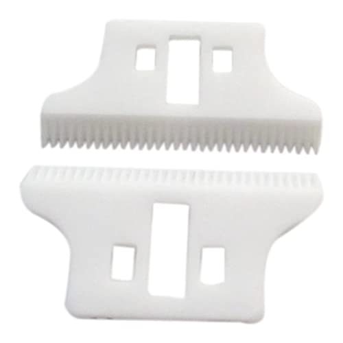 Replacement Ceramic Blades Compatible with 8081 WAHL Detailer T-WIDE Trimmer Blade 32 teeth 2pcs
