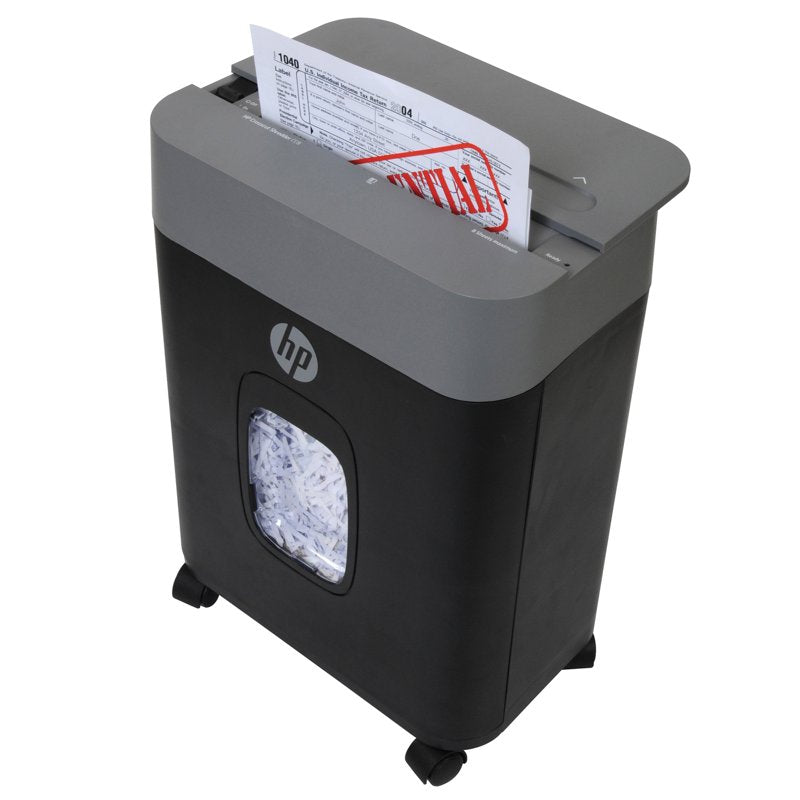 Crosscut Shredder for Office Use - 8 Sheets, Staples & Credit Cards