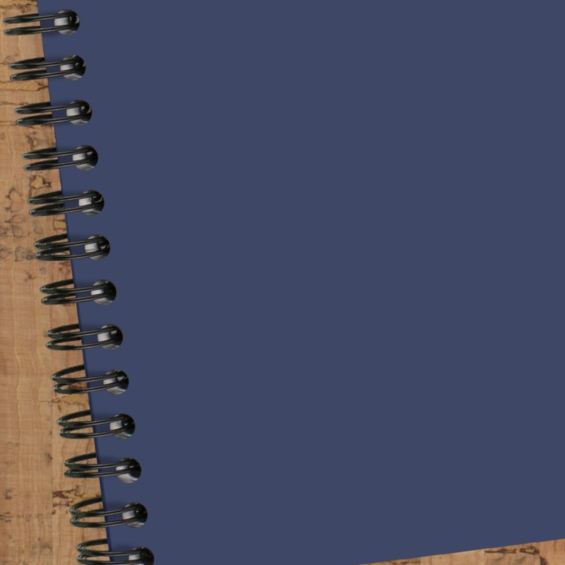 Legal Ruled Business Notebook 9x11 Blue - Wirebound, 80 Sheets