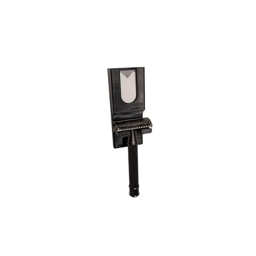 Wall Mounted Safety Razor Holder & Stand Alternative with Razor Blade Storage ? Razor Hanger for Bathroom or Shower ? Rustproof, Adhesive Mount