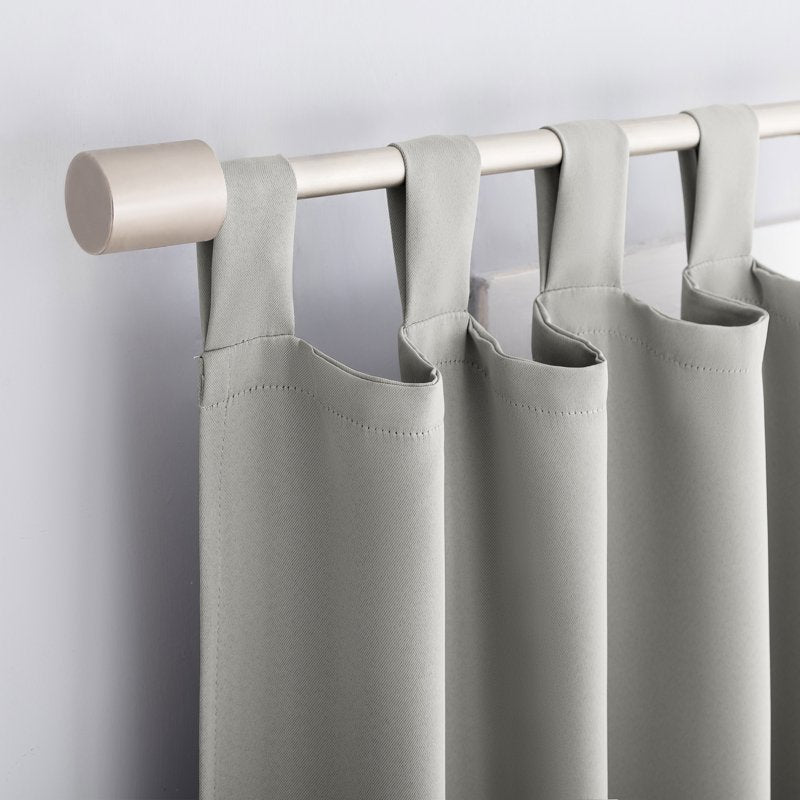 Blackout Curtain Panel - Energy Saving Thermal Drapes with Tab Top Design