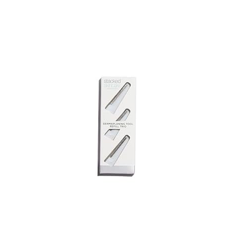 StackedSkincare Dermaplaning Replacement Blades ? 3 Pack Face Razor Refills