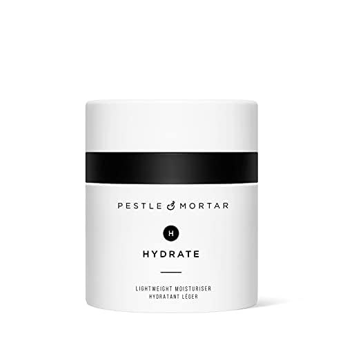 Pestle & Mortar Hydrate - Lightweight Anti Ageing Face Moisturizer Formulated with Peptide Technology and Squalane. Softens, Firms and Hydrates the Skin Without Clogging Pores - 50ml