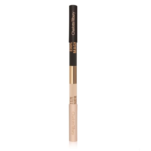 Charlotte Tilbury Super Nudes Eyeliner Duo - Long-Lasting Matte Gel Formula with Black-Brown & Nude Shades - Intense Pigment, Easy-Glide, Dual-Ended Eye Pencil