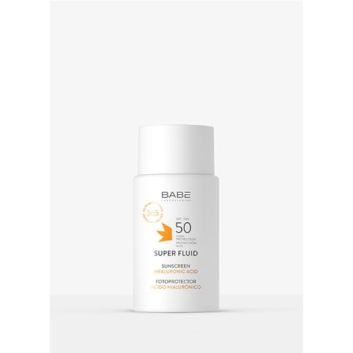 Babe Super Fluid Sunscreen SPF 50 ? High Facial Sun Protection with Lightweight Texture | Broad Spectrum UVA/UVB | For Sensitive Skin | Non-Greasy & Fast Absorbing ? 1.69 fl oz