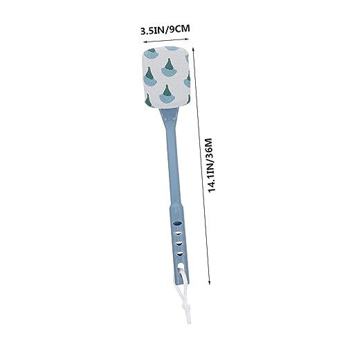 Long Handle Bath Brush Back Scrubber for Shower Deep Clean Exfoliating Body Massage Brush with Soft Bristles 15.74In for Smooth Skin
