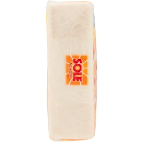 Sole:"Sole Marsiglia" Marseille Laundry Soap for Pre-Treating 8.8 Ounce (250gr) Soaps (Pack of 4) [ Italian Import ]