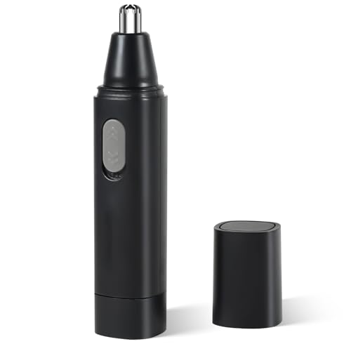 Nose and Ear Hair Trimmer Clipper, Professional Nose Hair Trimmer for Men, Easy to Clean (Black)