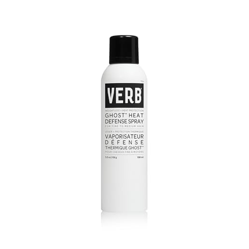 VERB Ghost Heat Defense Spray - Weightless Heat Protection + Shine - for Fine to Medium Hair - Vegan, Free of Harmful Sulfates