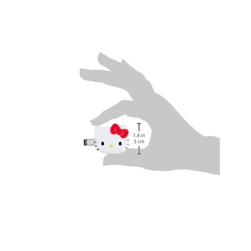 Sanrio 813478 Hello Kitty Bangs Clip, Approx. 2.0 x 0.4 x 1.3 inches (5 x 1 x 3.3 cm), Red