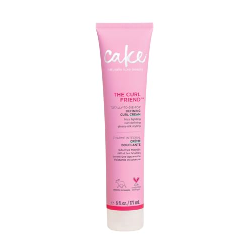 Cake Beauty Curl Defining Cream, The Curl Friend - Curly Hair | Frizz Control | Moisturizes & Defines | Avocado Oil | Soybean Oil & Shea, 6 Fl Oz / 177 mL (Pack of 2)