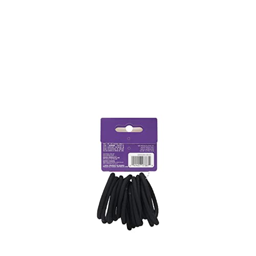 Goody Super Stretch Thick Hair Black Elastics, 15CT (Pack of 2)