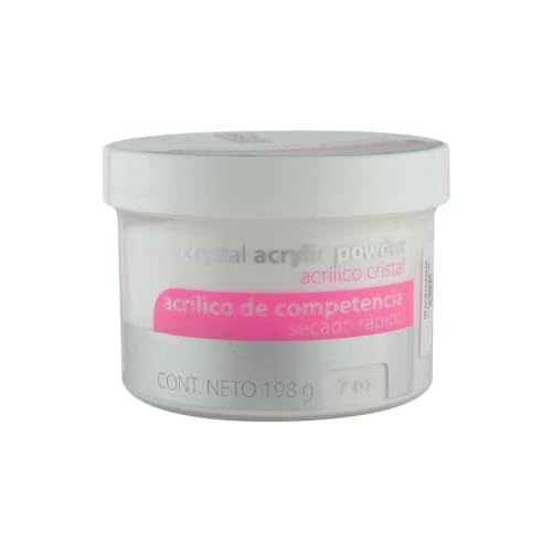 NAIL FACTORY - PROFESSIONAL GRADE FAST SET CLEAR ACRYLIC POWDER 7 OZ, Professional Acrylic Powder for Sculpting & Building Nails.