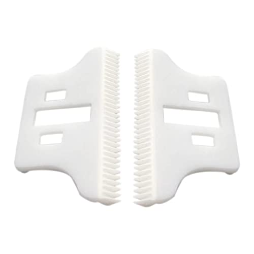 Replacement Ceramic Blades Compatible with 8081 WAHL Detailer T-WIDE Trimmer Blade 32 teeth 2pcs