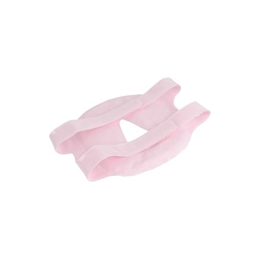 Hot and Cold Therapy Gel Bead Full Facial Mask by FOMI Care | Ice Face Mask for Migraine Headache, Stress Relief | Reduces Eye Puffiness, Dark Circles | Fabric Back (Full Face w/o Eye Holes Pink)