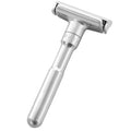 Happyyami Manual Razor Holder Adjustable Double-Sided Men Shaving Face Razor with Blades Lightweight Travel Shaving Machine for Precise Beard Grooming