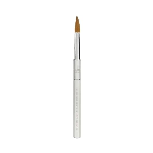 Tones Kolinsky Professional Pure Acrylic Nail Brush - 100% Sable Hair for Sculpting and 3d Nails Art Extension Premium Nail Art Brush for Acrylic Application with Protective Cap Ultra Precise (#10)
