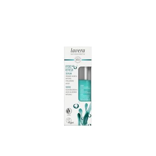 lavera Hydro Refresh Serum - Organic Algae & Natural Hyaluron Acids - Natural Cosmetics - Vegan - certified - 30ml