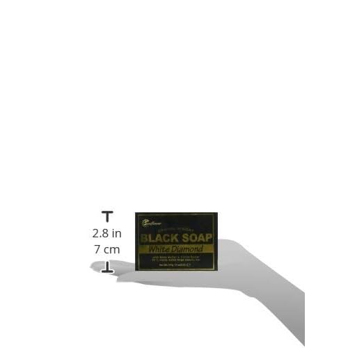 Sunflower Black Soap, White Diamond, 5 Ounce