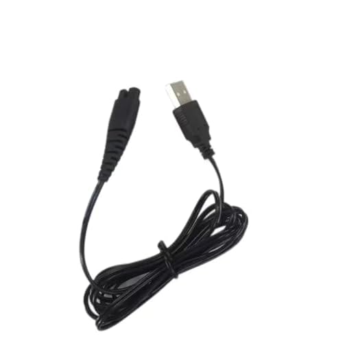 USB Charger Cord for Hatteker, 5FT Black Charging Cable Fit for RFC-588 RFC-598 RFC-690 RFC-692 RFC-696 RSCX-7568 RSCX-9598 Beard Trimmer & Shaver Razor Replacement Power Cord(2 Pack)