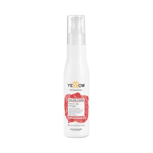ALFAPARF MILANO Yellow Professional Color Care Leave-in Serum - Hair Color Protection - Prolongs Color Intensity and Shine - Keeps Hair Bright and Vibrant - Heat Protection (5.07 fl oz / 150ml)