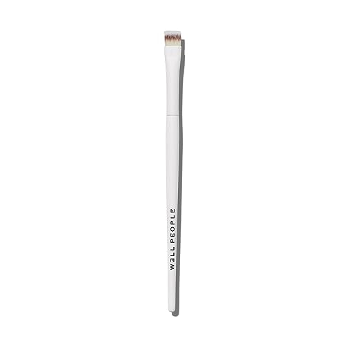 Well People Tightline Eye Brush, Dense, Flat Brush For Precise Lining Of Eyes & Brows, Use With Powder, Cream & Gel Products, Cruelty-free Bristles