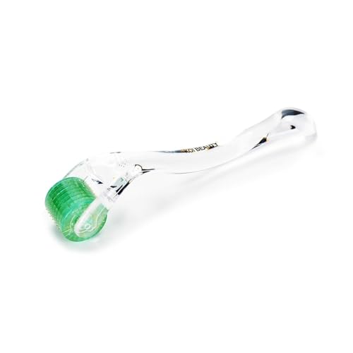 Koi Beauty Professional Derma Roller, 200 Real Individual Titanium Microneedle Roller, Microneedling Roller for Face Body Scalp, Micro Needle Beauty Tool for Men Women