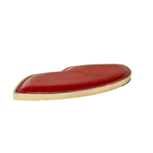 Yves Saint Laurent Small RED KISS Lips Beauty YSL Mirror Compact Makeup Fashion Mirror (4" L x 2" H) - 9478