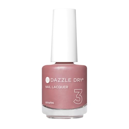 Dazzle Dry Nail Lacquer (Step 3) - Day Dreaming - A nude mauve with shimmer dusting. Full coverage shimmer. (0.5 fl oz)