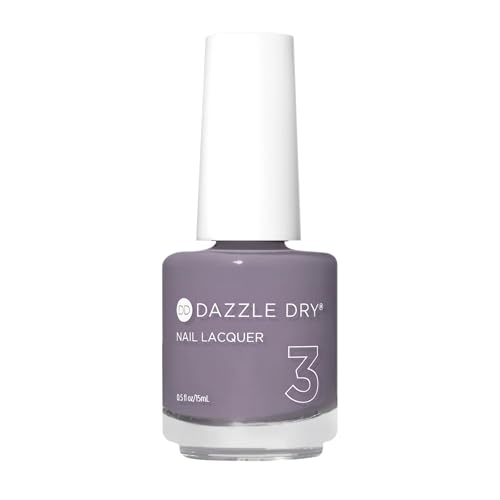 Dazzle Dry Nail Lacquer (Step 3) - Anticipation - An opaque dark slate gray with purple undertones. Full coverage cream. (0.5 fl oz)
