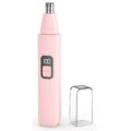 Nose Hair Trimmer Rechargeable Cordless Painless Ear Eyebrow Trimming Tool Dual Edge Blades Razor Easy Cleansing with LED Light for Man Woman