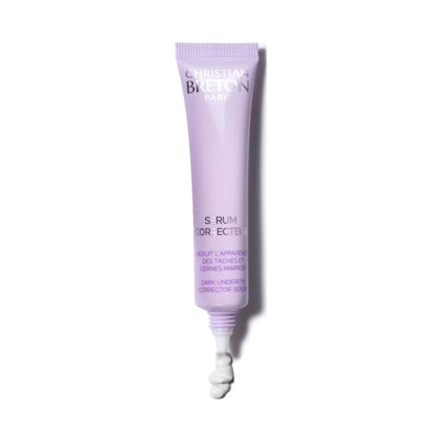 Christian Breton Dark Undereye Corrector Serum - Hydrating Under Eye Serum for Dark Circles - Shea Butter & Soothing Botanicals - Ophthalmologist Tested, Made in France - 3 ml / 0.10 oz