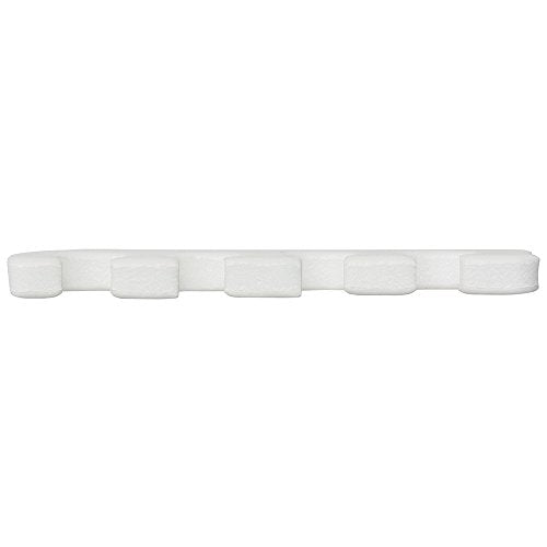 ForPro Professional Collection Comfy Toe Separators, White, Pedicure, 1" W x 3.5" L, 100-Pairs