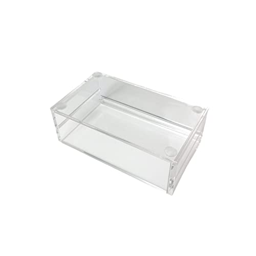 Two Layers Eyelash Grafting Pallet with Cover, Dust-proof Acrylic Lash Tile holder, Eyelash Extensions Storage Gasket Pads 2 Tiers for Beginners Beauty Artist Salon (White)