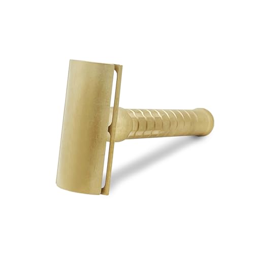 The Goodfellas¡¯ Smile Bayonetta CNC?Machined 100?% Brass Double?Edge Safety Razor ? Precision Comfort Shave Design, Sand?Blasted Satin Finish, Crafted in Italy
