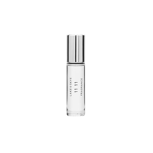 Lake & Skye 11 11 Fragrance Oil Rollerball - Clean Skin Musk, Sheer, Uplifting Scent, Amber, Vegan - 0.33 fl oz (10mL)
