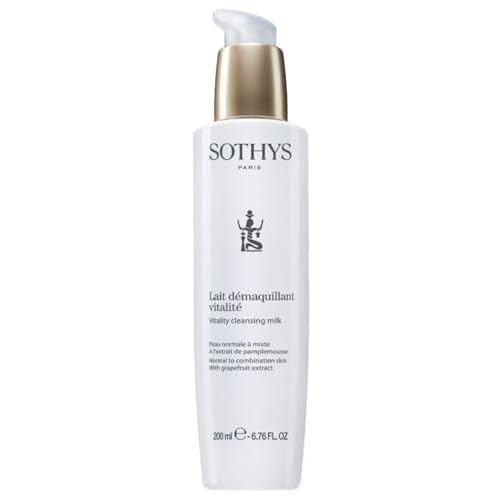 SOTHYS Vitality Cleansing Milk | Refreshing Daily Face Cleanser | Hydrating Grapefruit Extract for Normal or Combination Skin