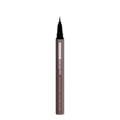Absolute New York Pro Ink Eyeliner; Rich and Fluid, Effortlessly Glides a Flake, Smudge and Transfer-Resistant Vegan Formula (MEIP03 Dark Brown)