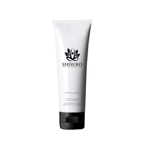 Shisuko Exfoliating Face Polish - Renewed Glow 2in1 gentle cleanser derived from Sugar. Smooths and Brightens without drying. Rapid results, using 2-3 X a week, can last up to 3 Mo - 3.38 oz