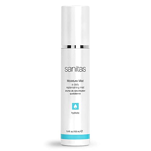 Sanitas Skincare Moisture Mist, Moisture Infusing Spray, Hyaluronic Acid, Beta Glucan, Hydrating Mist, 3.4 Ounces