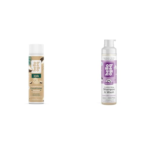 Hello Bello Kid's Conditioner (10 Fl Oz) + Shampoo & Body Wash (10 Fl Oz) Bundle