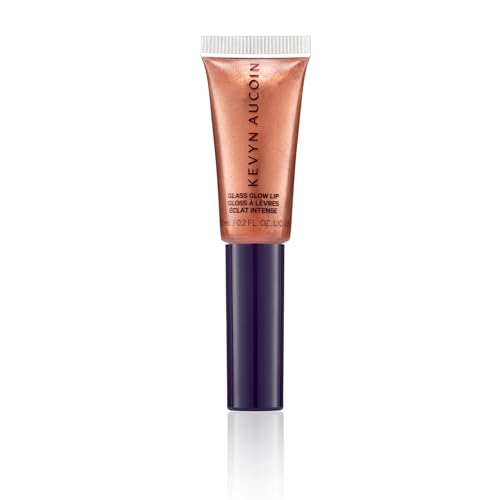 Kevyn Aucoin Glass Glow Lip: Multi-purpose lip gloss highlighter. 3D reflective glaze, comfortable wearing, non-sticky. Moisturize, protect, lock in shine. Makeup artist go to.