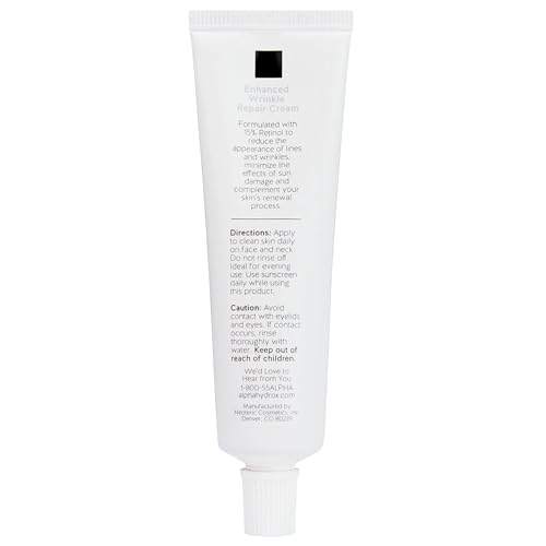 Alpha Skin Care Enhanced Wrinkle Repair Cream, Anti-Aging Formula, 0.15% Retinol with Vitamins A, C & E, Reduces Lines & Wrinkles, For All Skin Types, 1.05 oz, White, 3 Pack