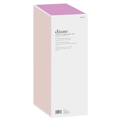 Diane Shatterproof Acrylic Disinfectant Jar for Sterilizing Hair Salon Shears, Combs, Barber Cleaning Supplies, Clippers, and Nail Tools ? Large - 11¡± Tall x 4¡± Wide ? 40 Fl Oz Capacity
