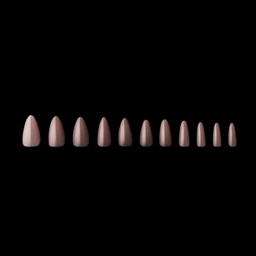 Apres Neutrals Gel-X Mia Box Of Press On Nails, 11 Sizes 00-9, Soft Gel Nail Tip Box (150pcs) (Natural Stiletto Short, 150pcs)