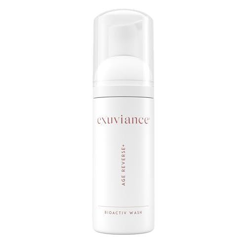 EXUVIANCE AGE REVERSE BioActiv Foaming PHA Face Wash and Makeup Remover with Botanical Extracts, Soap-Free 4.4 fl. oz.