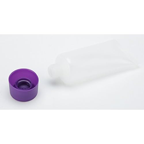 Travelwell ECO Amenities 25ml Clear Plastic Empty Bottles with Screw Cap BPA-free Set of 50 With Injector Syringes